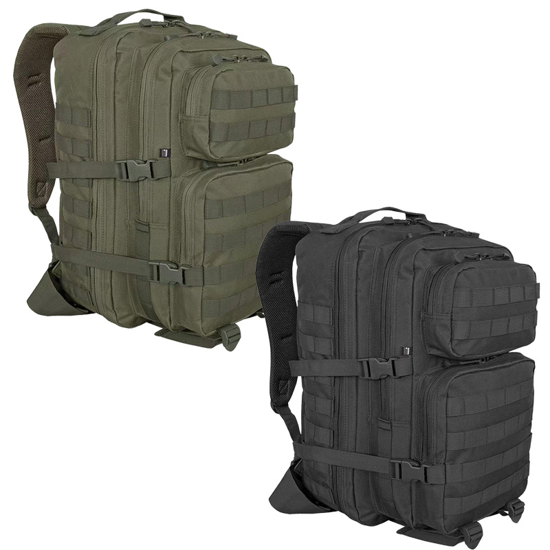 Stock Lot Large Capacity Durable Canvas Military Hiking Camping Travel Backpacks