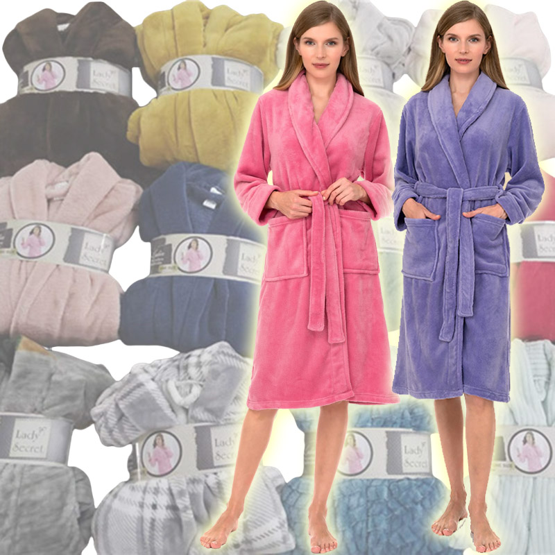 Cancelled shipment coral fleece bathrobes