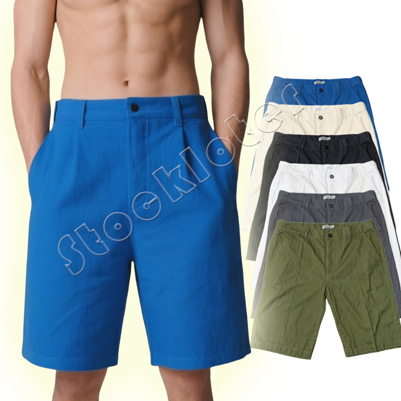 Stock lot men cotton shorts