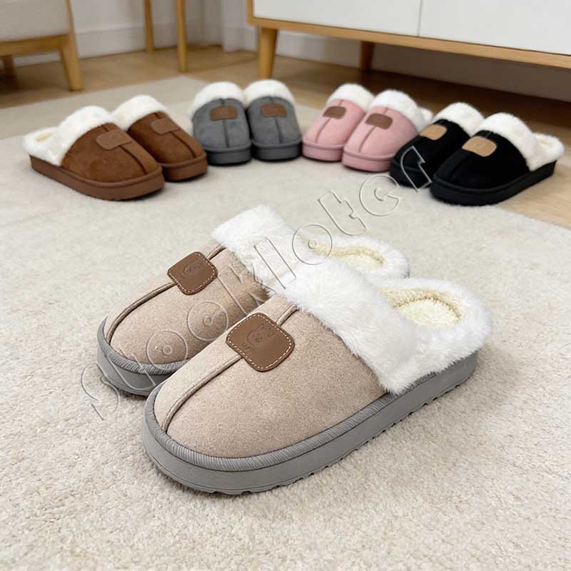 cheap overstock Ladies Indoor Warm Flat Slippers Shoes