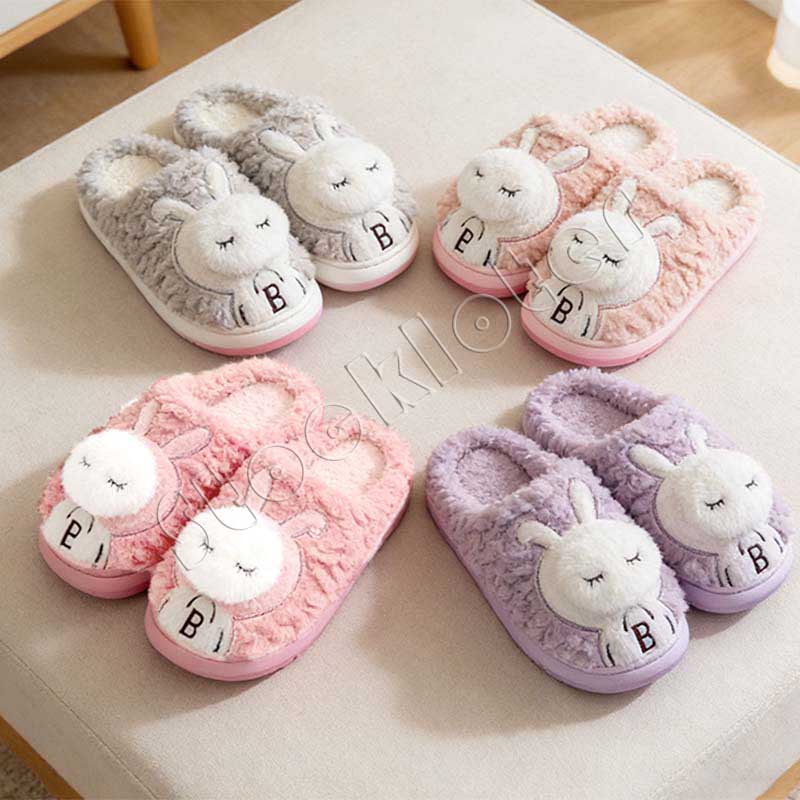 ready made stock Ladies indoor Warm Flat Slippers Shoes